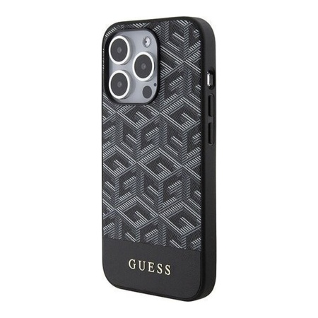 Чехол Guess PU G Cube Hard MagSafe для iPhone 15 Pro. Цвет: черный