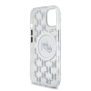 Чехол Lagerfeld для iPhone 15 PC/TPU Monogram NFT Karl & Choup Metal Camera MagSafe. Цвет:прозрачный