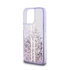 Чехол Guess Liquid Glitter Gold Stripes Hard для iPhone 15 Pro Max. Цвет: фиолетовый