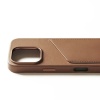 Чехол защитный Mujjo Full Leather Wallet Case для iPhone 16 Pro. Цвет: бежевый
