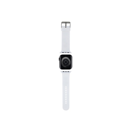 Ремешок силиконовый Lagerfeld для AW 38/40/41мм. 3D Rubber NFT Karl head. Цвет: белый