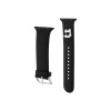 Ремешок силиконовый Lagerfeld 3D Rubber NFT Choupette head для Apple Watch 42/44/45мм. Цвет: черный