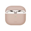 Чехол UNIQ Lino для AirPods 4, силикон. Цвет: розовый