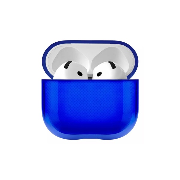 Чехол uBear Tone для AirPods 4, силикон. Цвет: синий