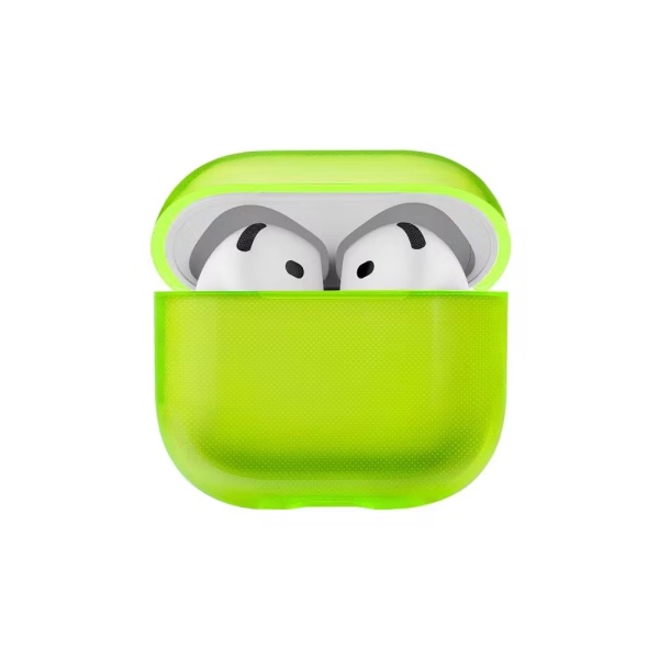Чехол uBear Tone для AirPods 4, силикон. Цвет: лайм