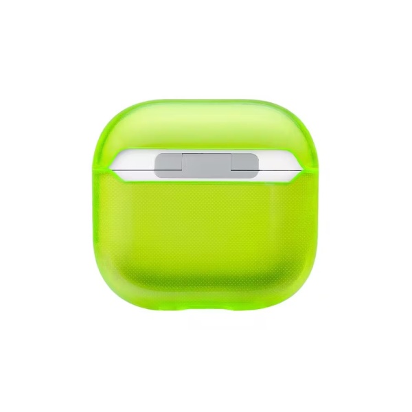 Чехол uBear Tone для AirPods 4, силикон. Цвет: лайм
