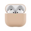 Чехол усиленный uBear Touch Pro для AirPods 4, силикон. Цвет: латте