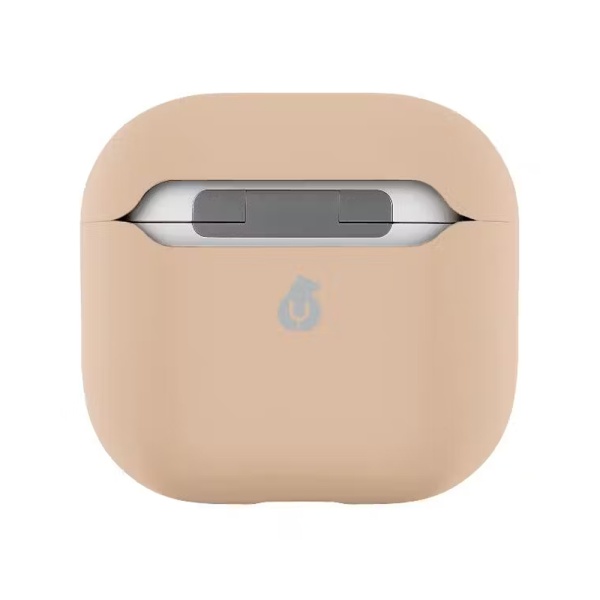 Чехол усиленный uBear Touch Pro для AirPods 4, силикон. Цвет: латте