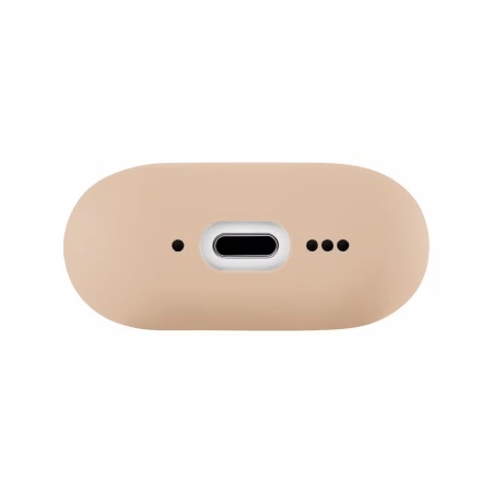 Чехол усиленный uBear Touch Pro для AirPods 4, силикон. Цвет: латте