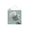 Чехол UNIQ CLYDE Lock case для AirPods Pro 2, силикон с карабином. Цвет: белый/мятный