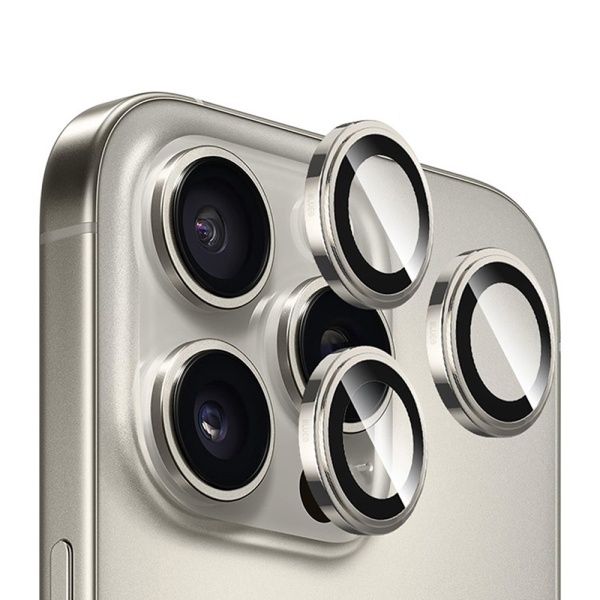 Защитное стекло BlueO Camera lens SAPPHIRE Alloy д/камеры iPhone 16 P/16 PM (3 шт.). Цвет: нат. т.