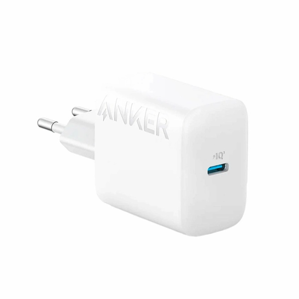 Сетевое зарядное устройство Anker 312, PD, QC, 20W + кабель USB-C 1.5 м. Цвет: белый