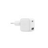 Сетевое зарядное устройство VLP G-Charge 20Вт, USB-C+USB-A, PD, QC. Цвет: белый