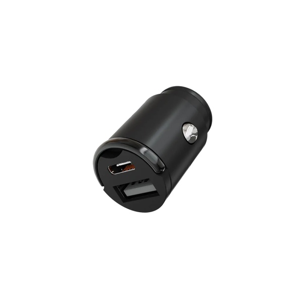 Автомобильное зарядное устройство VLP С-Power 45W USB-C+USB-A, PD, QC, USB-C кабель. Цвет: чёрный