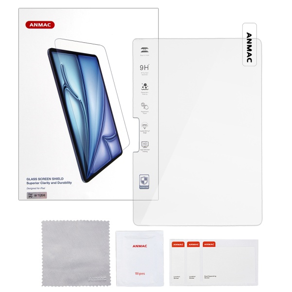 Защитное стекло ANMAC для Apple iPad Air 11 (2024/2025) (0.3мм, 2.5D)