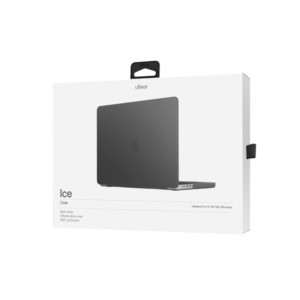 Накладка Ubear Ice Case для MacBook Pro 14" (2021). Цвет: черный