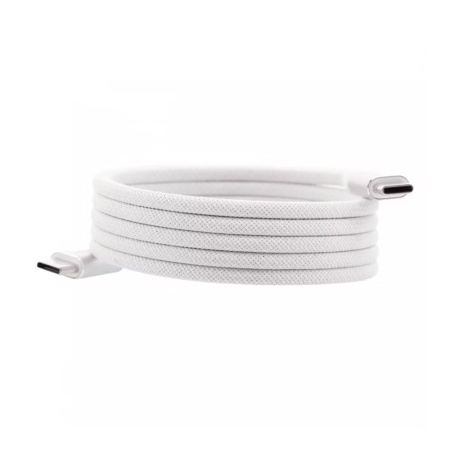 Кабель магнитный Magssory CBL001 USB-C — USB-C, 60W, 1.2м. Цвет: серебро