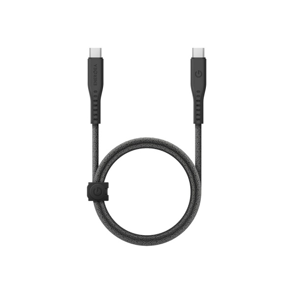 Кабель EnergEA FLOW USB-C — USB-C 3.2, PD 240Вт, 5A, 2 м. Цвет: черный