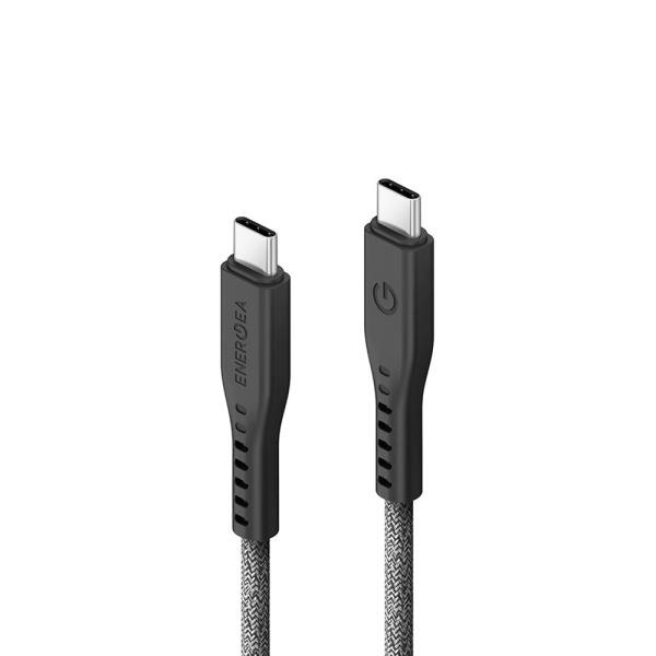 Кабель EnergEA FLOW USB-C — USB-C 3.2, PD 240Вт, 5A, 2 м. Цвет: черный