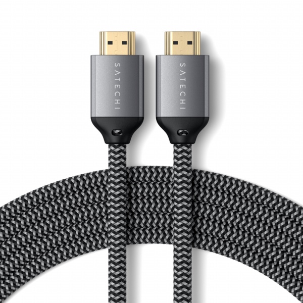 Кабель  Satechi 8K ULTRA HD HDMI 2.1, 2 м. Цвет: серый космос