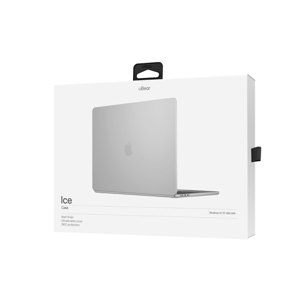 Накладка Ubear Ice Case для MacBook Air 15" (2023). Цвет: белый