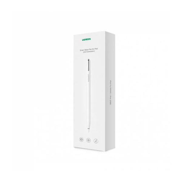 Стилус UGREEN LP452 Smart Stylus Pen USB-C Charging для Apple iPad. Цвет: белый