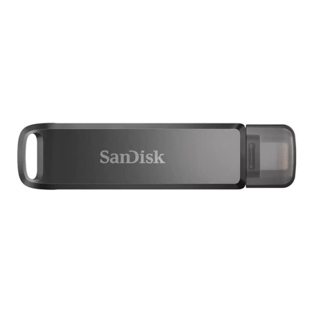Флеш-накопитель SanDisk iXpand Luxe USB 3.1 Type-C / Lightning 64 Гб. Цвет: черный