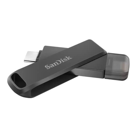 Флеш-накопитель SanDisk iXpand Luxe USB 3.1 Type-C / Lightning 64 Гб. Цвет: черный