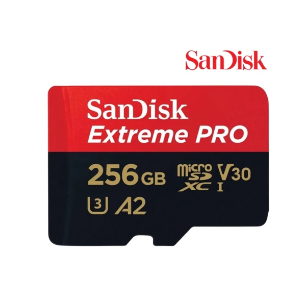 Флеш-накопитель Sandisk Extreme Pro SDXC 256GB + SD Adapter, 140Мб/с V30 UHS-I U3