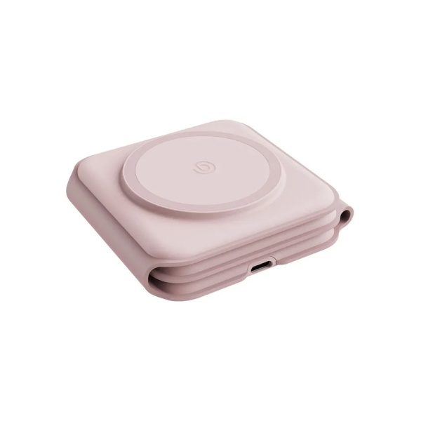 Беспроводное з/у EnergEA Bazic GoMag Trio PLUS magnetic wireless foldable15 Вт. Цвет: розовый