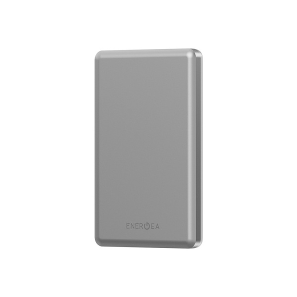 Внешний аккумулятор EnergEA AluPac MINI, 5000, 15W, Type-c 20W, Ultra Light. Цвет: природный титан