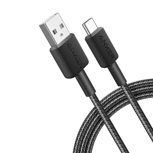 Кабель ANKER Power Line 322 USB-A - USB-C 5A 1.5м. Цвет: черный