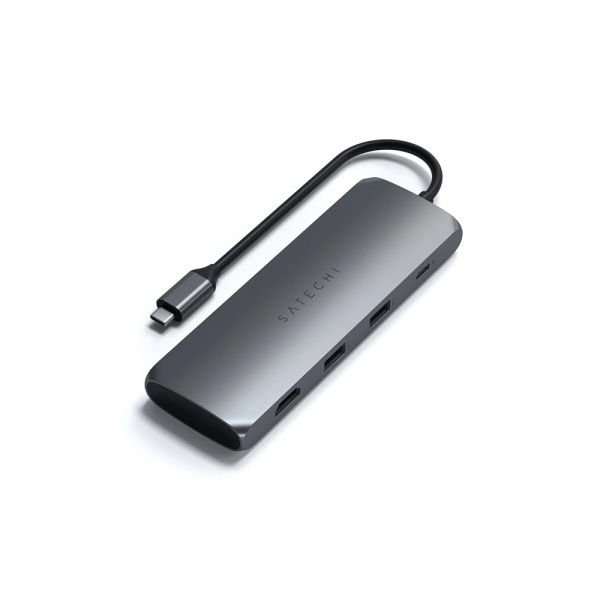 USB-хаб Satechi USB-C Hybrid Multiport Adapter (with SSD Enclosure). Цвет: серый