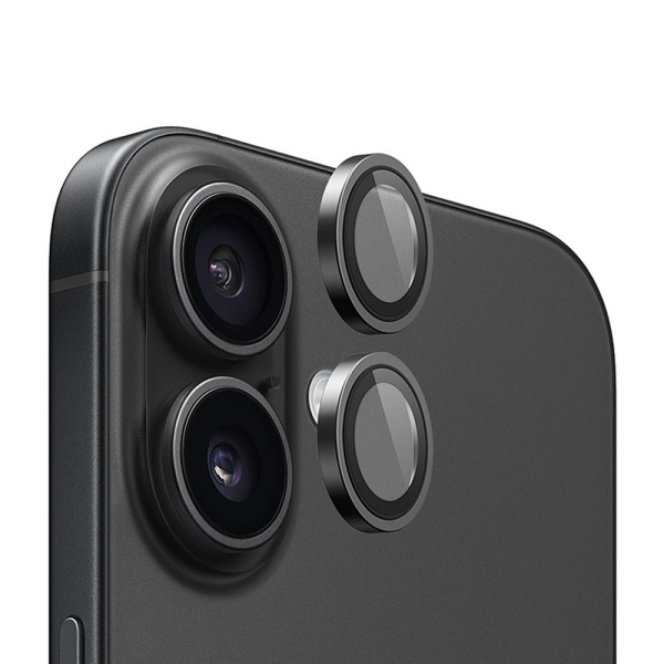 Защитное стекло BlueO Camera lens Armor metal д/камеры iPhone 16/16 Plus (2 шт.). Цвет: синий
