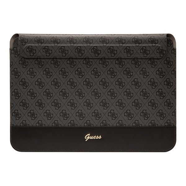 Чехол Guess Sleeve 4G Bottom stripe Metal logo для ноутбуков 13"/14". Цвет: черный