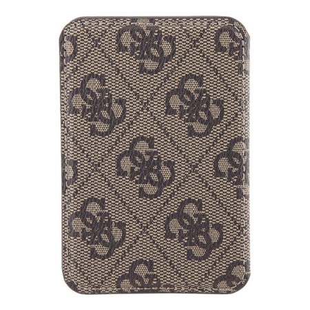 Магнитный бумажник Guess Cardslot MagSafe PU 4G Stripes. Цвет: коричневый