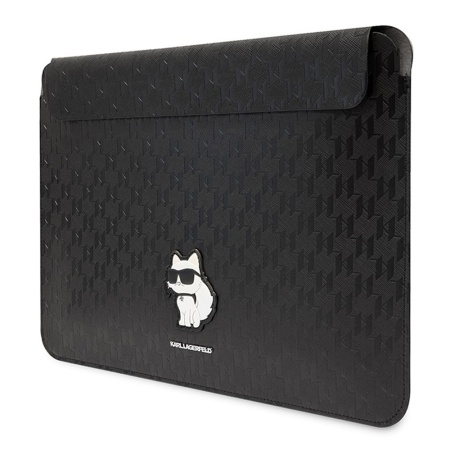Чехол Lagerfeld Saffiano Sleeve Monogram NFT Choupette для ноутбуков 13"/14". Цвет: черный