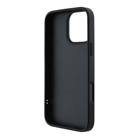 Чехол Lagerfeld 3D Rubber Multi Logo для iPhone 16 Pro Max. Цвет: черный