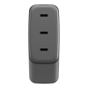 Адаптер питания EnergEA AmpCharge Gan100 3USB-C, PD/PPS/QC3.0, 100W. Цвет: серый