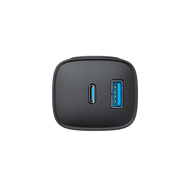 Сетевое зарядное устройство Havit UC132 EU, 30Вт, USB-A + USB-C. Цвет: черный