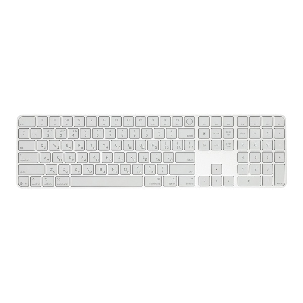 Клавиатура Apple Magic Keyboard with Touch ID and Numeric Keypad, белая
