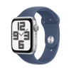 Apple Watch SE (2024), 44мм, корпус из алюминия серебристого цвета, Спортивный ремешок (M/L)