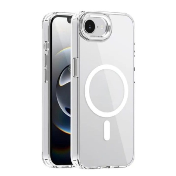 Чехол защитный vlp сrystal case с MagSafe для iPhone 16e/17e. Цвет: прозрачный