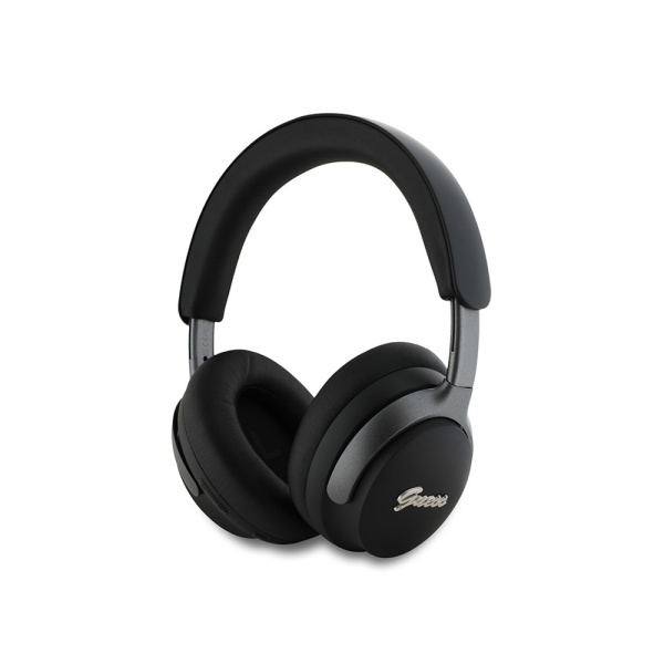 Беспроводные наушники Guess Bluetooth HP ANC/ENC with Script Metal Logo. Цвет: черный