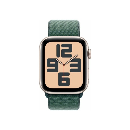 Apple Watch SE (2024), 40мм, корпус из алюминия цвета "Сияющая звезда", Спортивная петля