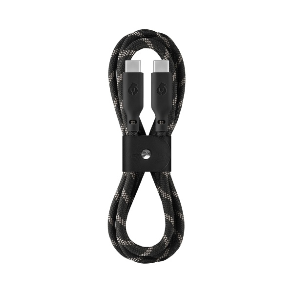 Кабель uBear Trend Cable USB-C — USB-C, 60W, 1.2м. Цвет: чёрно-бежевый