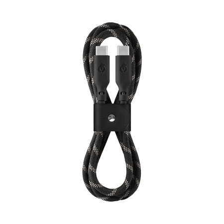 Кабель uBear Trend Cable USB-C — USB-C, 60W, 1.2м. Цвет: чёрно-бежевый