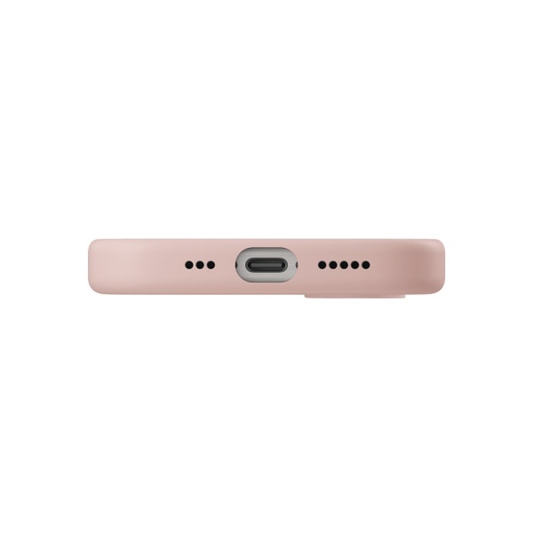 Чехол Uniq LINO MagSafe для iPhone 16e/17e. Цвет: розовый