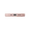 Чехол Uniq LINO MagSafe для iPhone 16e/17e. Цвет: розовый