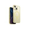 Чехол Uniq Combat AF MagSafe для iPhone 15. Цвет: прозрачный жёлтый
